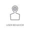 user behavior linear icon. Modern outline user behavior logo con