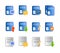 User blog icons vector