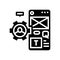 user centered design ucd glyph icon vector illustration