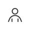 User contact line icon