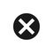 user cross delete icon. Signs and symbols can be used for web, logo, mobile app, UI, UX