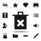 user cross trash icon. set of web illustration icons. signs, symbols can be used for web, logo, mobile app, UI, UX