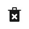user cross trash icon. Signs and symbols can be used for web, logo, mobile app, UI, UX