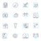 User experience linear icons set. Navigation, Engagement, Flow, Accessibility, Feedback, Clarity, Intuitiveness line