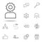 user gear icon. business icons universal set for web and mobile