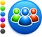 User group icon on round internet button