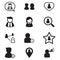 User , group, relation icons set for social network applicatio