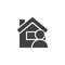 User home page vector icon