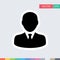User Icon - Vector Flat Color Person Profile Avatar Illustration