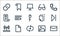 User interface line icons. linear set. quality vector line set such as letter, autoplay, wireless router, picture, file, news, cut