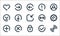 user interface line icons. linear set. quality vector line set such as network, lock, add, tick, stop, download, double arrow,