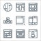 User interface line icons. linear set. quality vector line set such as user, layout, option, mobile, browser, button, browser,