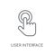 User Interface linear icon. Modern outline User Interface logo c