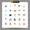 User Interface Pack of 25 Basic Flat Colors of life, growth, growth, environment, speaker