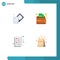 User Interface Pack of 4 Basic Flat Icons of creative, ok, cash, delivery, bag