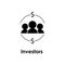 user, investors icon. Element of business icon with description. Glyph icon for website design and development, app development.