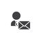 User mail vector icon