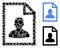 User Page Mosaic Icon of Spheric Items