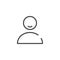 User person line icon