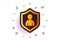 User Protection icon. Profile Avatar sign. Vector