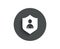 User Protection simple icon. Profile Avatar sign.