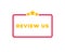 User rating concept. Review and rate us stars. Business concept for social media. vector illustration