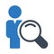 User search  glyph color icon