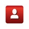 User silhouette button icon
