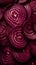 User sliced beetroot pattern photorealistic close-up, ai generation