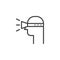 User vr glasses smart technology outline icon