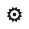 user website gear icon. Signs and symbols can be used for web, logo, mobile app, UI, UX