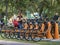 users access the APP for Urban bikes for hire in Tembici Station of Bike in Faria Lima Avenue