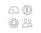 Users line icon. Couple or Group sign. Vector