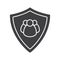 Users security glyph icon