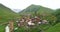Ushguli village in Georgia Aerial