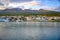 Ushuaia, colorful houses, beautiful mountains and sea, cCapaital of Tierra del Fuego, Patagonia, Argentina