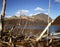 ushuaia-tierra del fuego-argentina panoramic view of patagonia lake with sky with clouds-