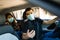 Using a carpool service on the pandemic