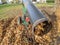 Using a huge leaf blower vacuum hoover