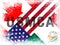 USMCA United States Mexico Canada Agreement Treaty - 2d Illustration