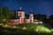 Uspenskaya church at starlight night in Suzdal