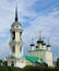 Uspenskiy Cathedral in city landscape of Voronezh