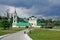 Uspenskiy Cathedral in city landscape of Voronezh