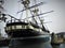 USS Constellation ship in the Baltimore Harbour