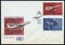 USSR - CIRCA 1969: first day cover envelope with stamps printed by USSR, shows airplanes Tupolev Tu-104 and Tupolev ANT-9, circa