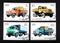 USSR - CIRCA 1986: a series of stamps printed in USSR, shows trucks, CIRCA 1986