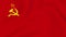 USSR national flag fabric surface background animation. Flag Of The Soviet Socialist Indestructible Union of Free