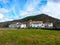 Ustes. town of Navarra, Spain. In the valley of the Roncal, near the population of Navascues. Panoramic photo to observe Ustes and