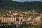 Usti nad labem city center panorama aerial view cityscape - chemical factory districts, Strekov, Predlice