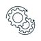 ?ustomisation vector icon. customize illustration sign. mechanical symbol. settings logo. Option mark.